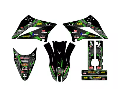 2010-2023 KLX 110 PODIUM Black Senge Graphics Kit Compatible With Kawasaki • $74.99