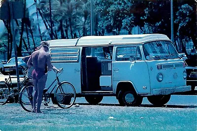 Vw Bus Camper Vintage Postcard 1986 (v162) • $6.50