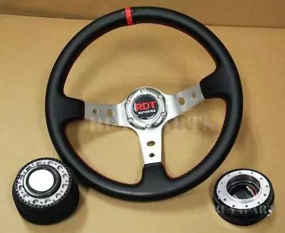 350mm Deep Dish Steering Wheel Hub Quick Release Kit For Acura Integra 90-93 DA • $80.49