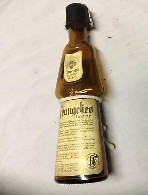 Vintage FRANGELICO LIQUEUR Bottle Decanter Amber Monk Shape ITALY Belt *EMPTY* • $14.50