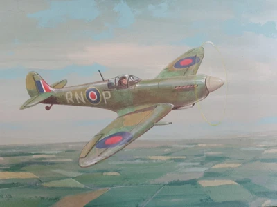 £24.50 • Buy Original Painting, Aviation Art Spitfire LX 16x12 Inches On Art Board. Not Print