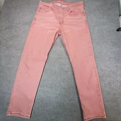 Levis 502 Jeans Mens 36x32 Pink Straight Leg • $32.99