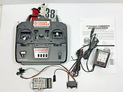 Tower Hobbies System 3000 FM 4 Channel Transmitter  & Receiver On FM 38 Tested • $30