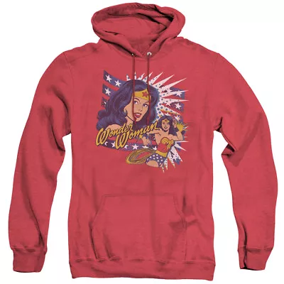 WONDER WOMAN POP ART WONDER Licensed Hooded Sweatshirt Heather Hoodie SM-3XL • $50.95