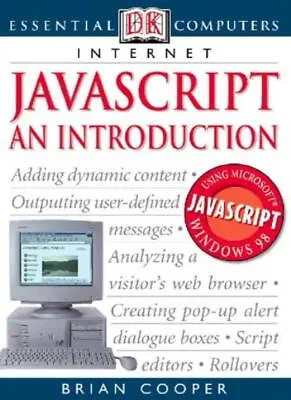 £2.53 • Buy JavaScript: An Introduction (Essential Computers) By Brian Cooper
