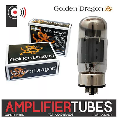 6550C GOLDEN DRAGON Amplifier POWER Tubes (SINGLE Valve Matched PAIR & QUAD) • £84.99