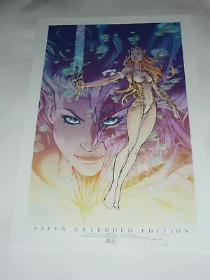 2022 Wondercon Kiani Art Print By Michael Turner & Peter Steigerwald Sign13x19 • $59.99