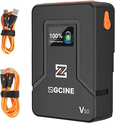 $115 • Buy ZGCINE V50 V-Mount V-Lock Li-ion Battery 3400mAh Rechargeable For Video Sony