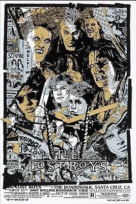 THE LOST BOYS 1987 Poster Print 24x36  Kiefer Sutherland Jason Patric FREE P&P • £24.99