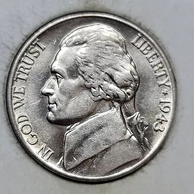 1943 D Denver Mint Silver Jefferson War Nickel • $8.95