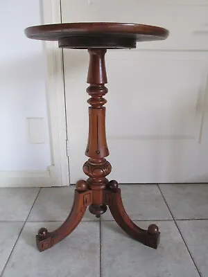 $495 • Buy Magnificent Antique Mahogany Wine Table With Revolving Top Centre Pedestal 