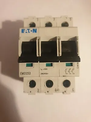 Eaton EMS1253 125A 3 Phase Main Switch Isolator  • £19.99