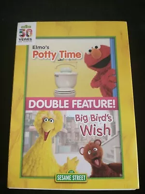 Sesame Street Double Feature DVD - Elmo's Potty Time And Big Bird's Wish • $4.99