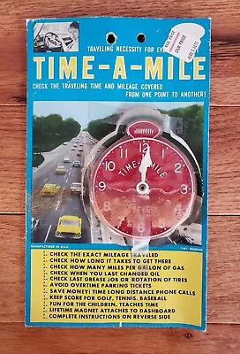 Vintage Time-a-mile Fuel Mileage Trip Meter Clock Timer • $7.99