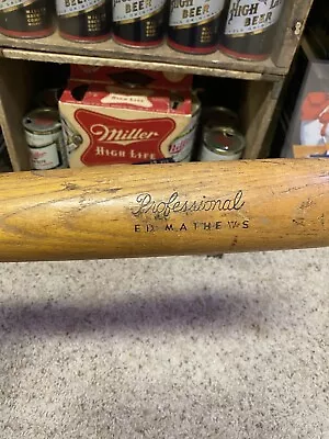 Eddie Mathews Baseball Bat Sav A Bat St Louis Vintage Old Rare Grip • $75