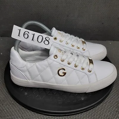 G By Guess Gorala Shoes Womens Sz 7M White Low Top Sneakers • $39