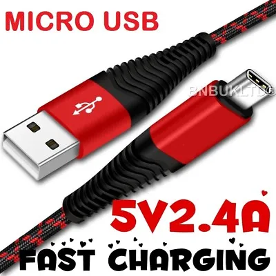 £2.99 • Buy Ultra Strong Fast Charge Heavy Duty Micro USB Sync Charger Charging Power Cable