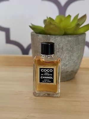 Vintage Chanel COCO Eau De Toilette .13oz Miniature Splash • $19.99