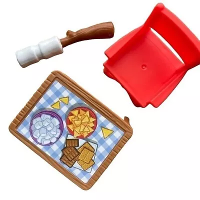 Fisher-Price Little People Fresh Air Fun Smores Accessory Table Marshmallow Toy • $10.82