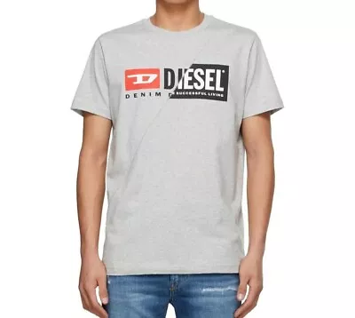 Diesel Men’s T-Diego Cuty Short Sleeve T Shirt Grey Color  Size M NEW • $34.95