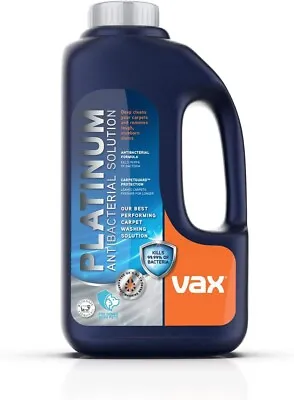 Vax Original Platinum Antibacterial 1.5L Carpet Cleaner Solution Rugs Shampoo • £16.99