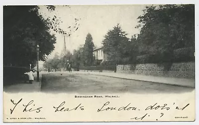 Birmingham Road Walsall West Midlands Vintage Postcard F10 • £3.99