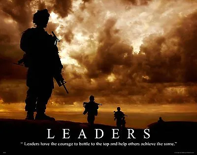  Military Motivational Poster Art Print Marines Army Sniper Wall Decor Leaders • $9.95