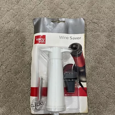 $9.90 • Buy Vacu Vin Vacuum Wine Saver Pump With Cork Wine Preserver Set