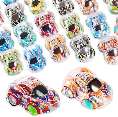 28Pcs Pull Back CarsMini Toy Cars Party Bag Fillers For Kids Racing Car Party • £10.69