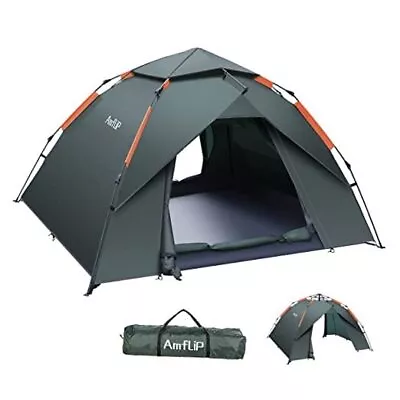 Camping Tent Automatic 2-3 Man Person Instant Tent Pop Up Ultralight Dome Green • $121.02