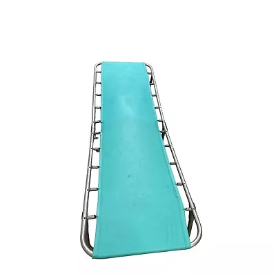 Vintage 1950's Finkel Aluminum Lounge Chair In Turquoise Mid Century Modern • $199