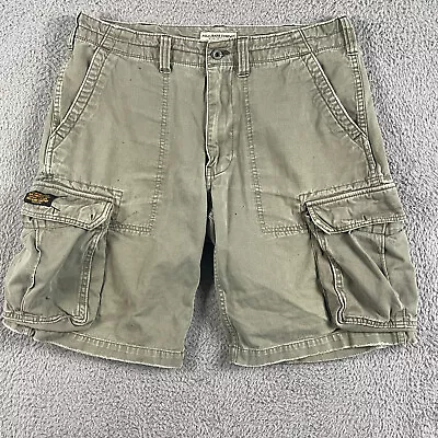 Polo Jeans Cargo Shorts Mens 34 Green Military Surplus Distressed 90s Y2K • $21.15