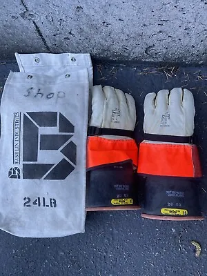 North High Voltage Class Lineman Gloves In Bag Size 10 • $190