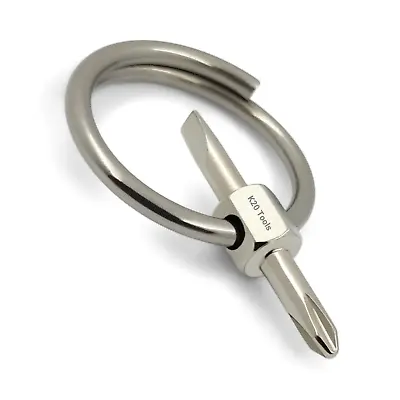 Keychain Screwdriver Tiny Bit With Phillips/Flat Head - Small Pocket EDC Tool #1 • $9.99