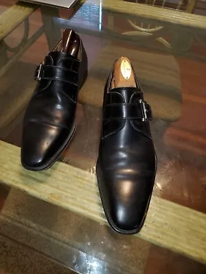 Magnanni Single Monk Mens Shoes Size 9 M Rtls For $395.00 Asking $50.00 • $50