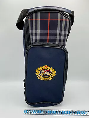 NWOT MEN'S BURBERRYS GOLF SHOE CARRIER - Navy Blue Nova Check Vintage Bag $18SHP • $61.79