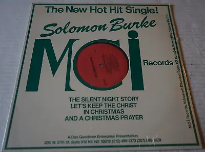 Solomon Burke The Silent Night Story Christmas 1985 12 DGE 501 Record New Sealed • $15