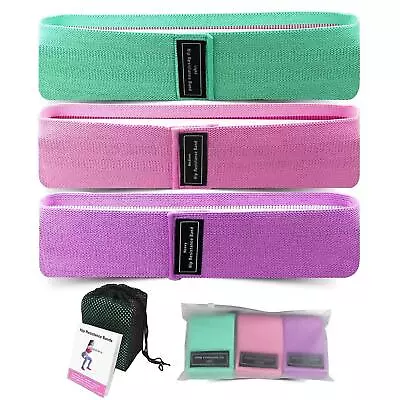 Non-Slip Heavy Resistance Bands - Hip Exercise Bands For Booty & Glute Fitness • $17.99