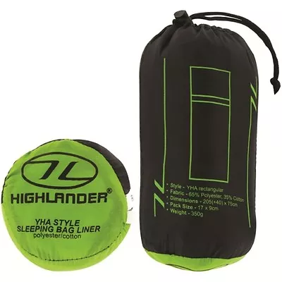 £14.49 • Buy Highlander YHA Envelope Sleeping Bag Liner - White Camping Hiking