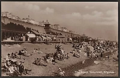 BRIGHTON P.c. Kemp Town Beach Volk's Rail Bathing Machines Busy R.p. • £6.95