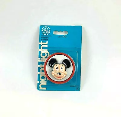 Night Light Mickey Mouse Walt Disney General Electric Vintage 1977 NOS • $6.29