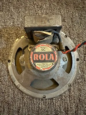 Vintage Rola 5C Speaker Driver - Australia KH9 • $40