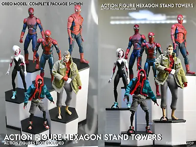 Action Figure Stands Towers 3d Printed With Storage For Display 1/12 Scale • $13