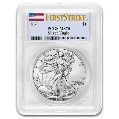 2023 American Silver Eagle MS-70 PCGS (FirstStrike®) • $53.74