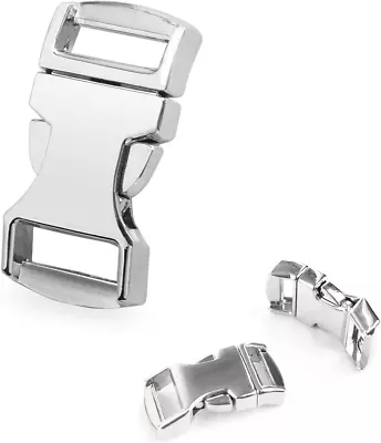 5 Pack Metal Side Release Buckle 1/2 Inch Webbing Buckle Paracord Bracelet Clip  • $11.75