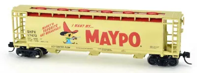 Maypo ACF Center Flow Cylindrical Hopper Car #17473 Bowser #37839 N Scale • $32.89