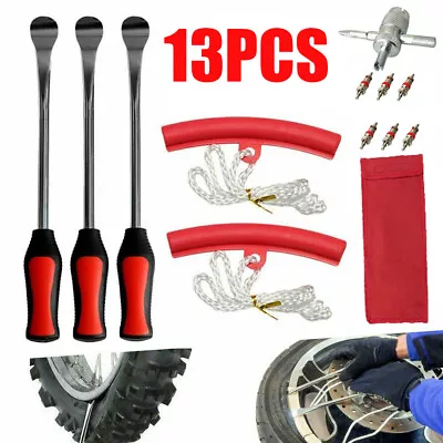 Steel Tire Spoon Lever Iron Kit Professional Motorcycle Tire Changing Tool US • $17.67