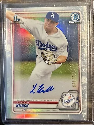 2020 BOWMAN CHROME DRAFT LANDON KNACK REFRACTOR AUTO RC #350/499 Autograph • $49.99