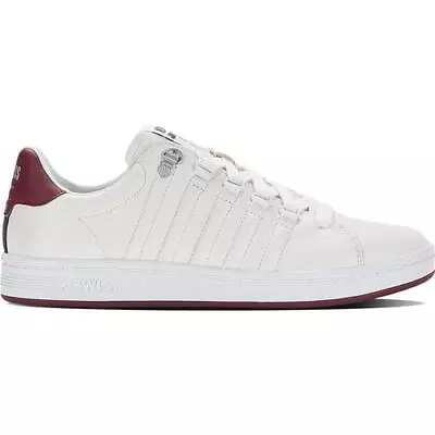 K-Swiss Lozan II Mens Lozan 2 Trainers Shoes White Red Size 8-12 • £64.99