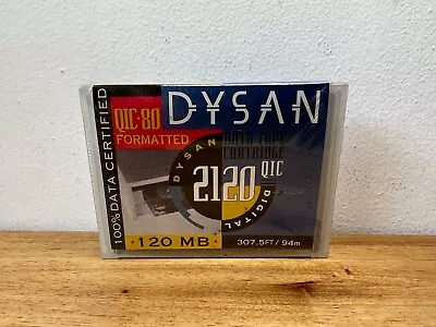 (New/Sealed) Dysan Digital Data Tape Cartridge QIC-80 Formatted 120 Megabytes • $25